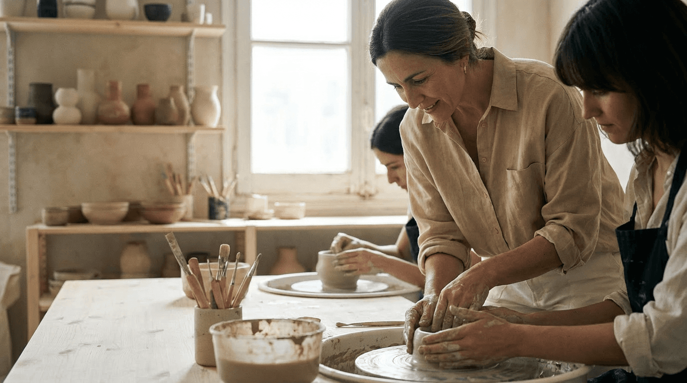 Enseñanza personalizada de técnicas de cerámica
